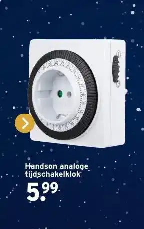 GAMMA Handson analoge tijdschakelklok aanbieding