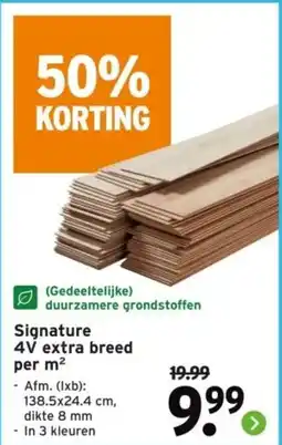GAMMA Signature 4V extra breed aanbieding