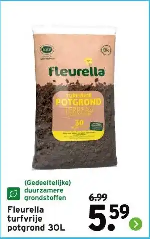 GAMMA Fleurella turfvrije potgrond aanbieding