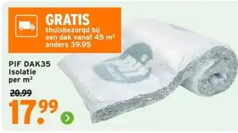 GAMMA PIF DAK35 Isolatie aanbieding