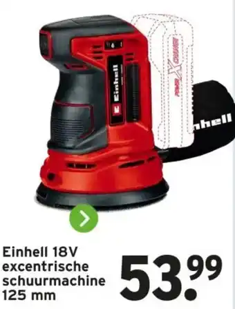 GAMMA Einhell 18V excentrische schuurmachine aanbieding