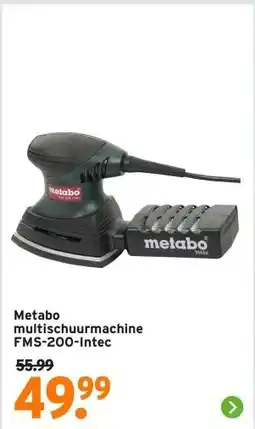 GAMMA Metabo multischuurmachine FMS200 Intec aanbieding