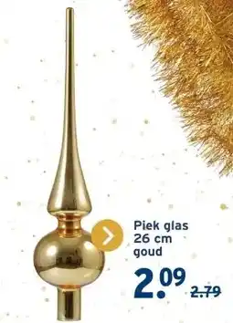 GAMMA Piek glas goud aanbieding