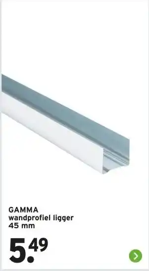 GAMMA GAMMA wandprofiel ligger aanbieding