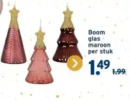 GAMMA Boom glas maroon aanbieding