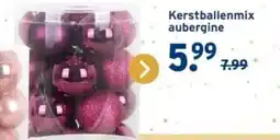 GAMMA Kerstballenmix aubergine aanbieding