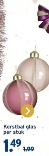 GAMMA Kerstbal glas aanbieding