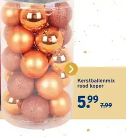 GAMMA Kerstballenmix rood koper aanbieding