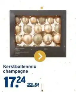 GAMMA Kerstballenmix champagne aanbieding