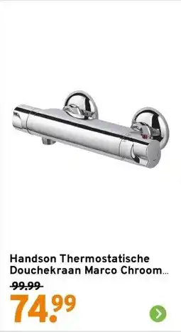 GAMMA Handson Thermostatische Douchekraan Marco Chroom 12 cm aanbieding