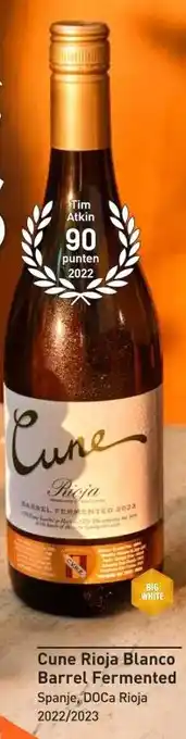 Gall & Gall Cune Rioja Blanco Barrel Fermented 75CL aanbieding