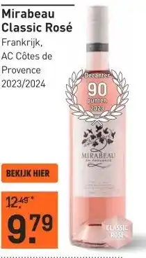 Gall & Gall Mirabeau Classic Rosé 75CL aanbieding