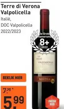 Gall & Gall Terre di Verona Valpolicella 75CL aanbieding