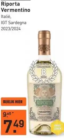 Gall & Gall Riporta Vermentino 75CL aanbieding