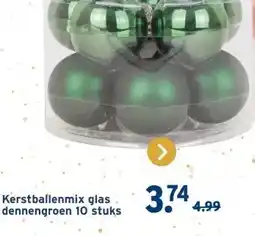 GAMMA Kerstballenmix glas dennengroen aanbieding