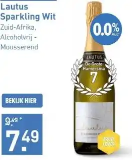 Gall & Gall Lautus Sparkling Wit 75CL aanbieding