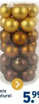 GAMMA Kerstballenmix kunststof naturel aanbieding