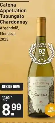 Gall & Gall Catena Appellation Tupungato Chardonnay 75CL aanbieding