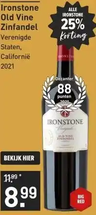 Gall & Gall Ironstone Old Vine Zinfandel 75CL aanbieding