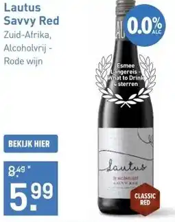 Gall & Gall Lautus Savvy Red 75CL aanbieding