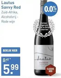 Gall & Gall Lautus Savvy Red 75CL aanbieding