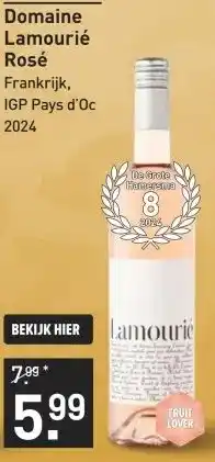 Gall & Gall Domaine Lamourié Rosé 75CL aanbieding