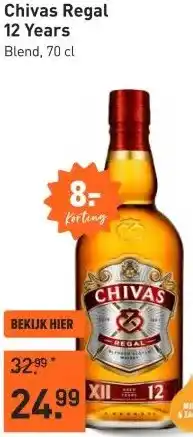 Gall & Gall Chivas Regal 12 Years 70CL aanbieding