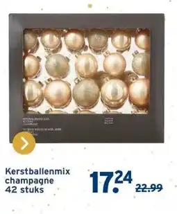 GAMMA Kerstballenmix champagne aanbieding