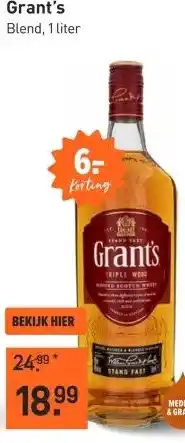 Gall & Gall Grant's 100CL aanbieding