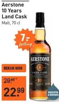 Gall & Gall Aerstone 10 Years Land Cask 70CL aanbieding