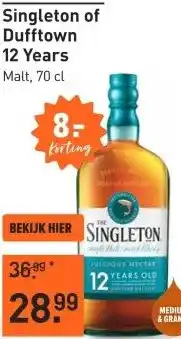Gall & Gall Singleton of Dufftown 12 Years 70CL aanbieding
