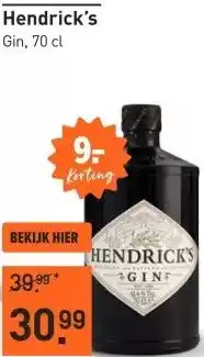 Gall & Gall Hendrick's 70CL aanbieding