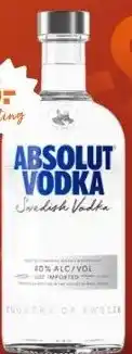Gall & Gall Absolut Vodka 70CL aanbieding
