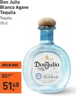 Gall & Gall Don Julio Blanco Agave Tequila 70CL aanbieding