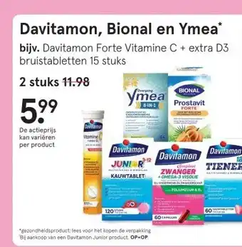 Etos Davitamon, Bional en Ymea aanbieding