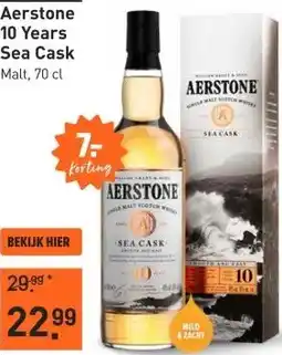 Gall & Gall Aerstone 10 Years Sea Cask 70CL aanbieding