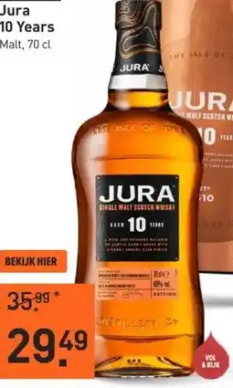 Gall & Gall Jura 10 Years 70CL aanbieding
