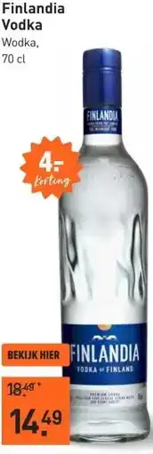 Gall & Gall Finlandia Vodka 70CL aanbieding