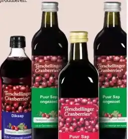 Ekoplaza Terschellinger CRANBERRY- SAPPEN aanbieding