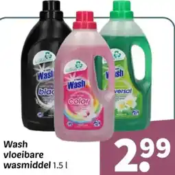 Wibra Wash vloeibare wasmiddel aanbieding