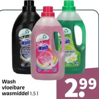 Wibra Wash vloeibare wasmiddel aanbieding