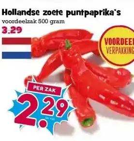 Boon`s Markt Hollandse zoete puntpaprika's aanbieding