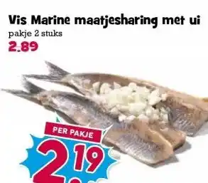 Boon`s Markt Vis Marine maatjesharing met ui aanbieding