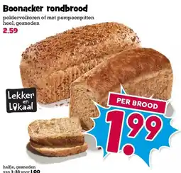 Boon`s Markt Boonacker rondbrood aanbieding