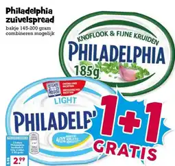 Boon`s Markt Philadelphia zuivelspread aanbieding