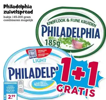Boon`s Markt Philadelphia zuivelspread aanbieding