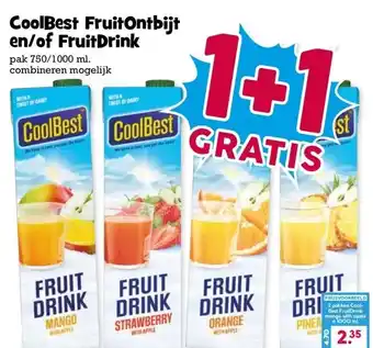 Boon`s Markt CoolBest Fruit Ontbijt en/of Fruit Drink aanbieding