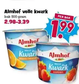 Boon`s Markt Almhof volle kwark aanbieding