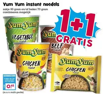 Boon`s Markt Yum Yum instant noedels aanbieding