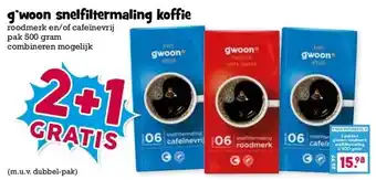 Boon`s Markt g'woon snelfiltermaling koffie aanbieding